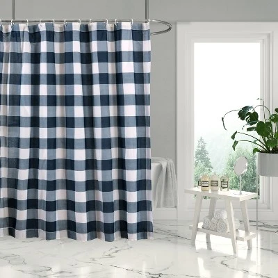 Camden Navy Shower Curtain - One Shower Curtain - Levtex Home 1 Camden Navy Shower Curtain - One Shower Curtain - Levtex Home