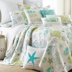 Biscayne Quilt Set - Teal, Green, Aqua - Levtex Home 11 Biscayne Quilt Set - Teal, Green, Aqua - Levtex Home -Cozy Home Decor Shop GUEST 12dac7cb d9d8 4ae7 9769 8920e20f2fdb