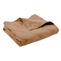 Washed Linen Sandstone Quilted Throw - Levtex Home