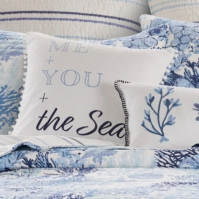 Reef Dream - Me, You, And The Sea Pillow - Levtex Home 1 Reef Dream - Me, You, And The Sea Pillow - Levtex Home
