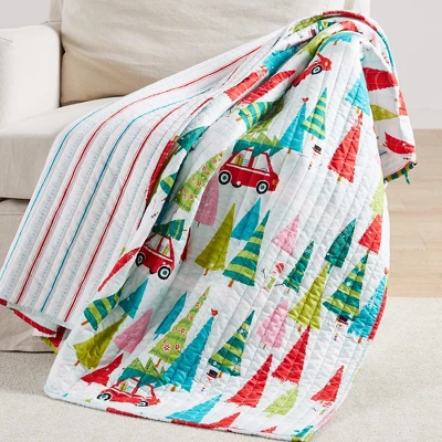 Merry & Bright Holly Jolly Holiday Quilted Throw - Levtex Home 1 Merry & Bright Holly Jolly Holiday Quilted Throw - Levtex Home