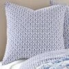 Bennett Floral Quilted Euro Sham - 2pk - Villa Lugano By Levtex Home