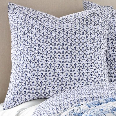 Bennett Floral Quilted Euro Sham - 2pk - Villa Lugano By Levtex Home 1 Bennett Floral Quilted Euro Sham - 2pk - Villa Lugano By Levtex Home