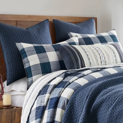 Cross Stitch Navy Euro Sham Set Of 2 1 Cross Stitch Navy Euro Sham Set Of 2