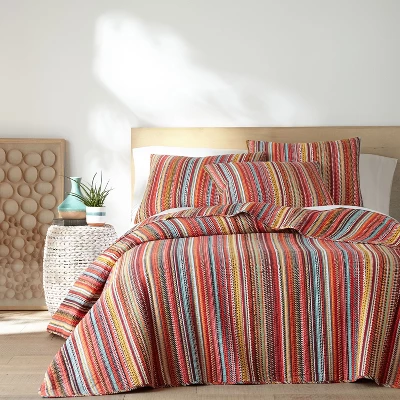 Uluru Stripe Quilt And Pillow Sham Set - Levtex Home 5 Uluru Stripe Quilt And Pillow Sham Set - Levtex Home - Image 5
