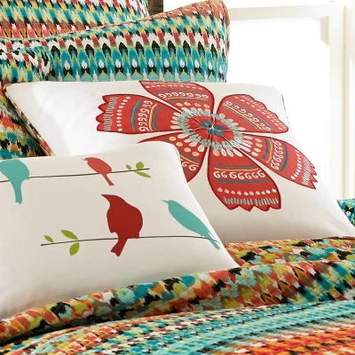 Corona Flower Decorative Pillow - Levtex Home 1 Corona Flower Decorative Pillow - Levtex Home