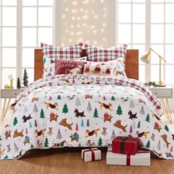 Jingle Paws Euro Sham Set Of 2 - Levtex - Merry & Bright