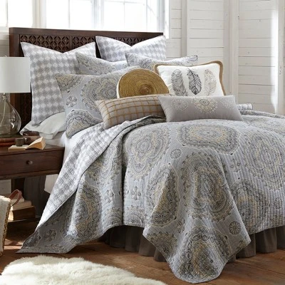 Solano Medallion Quilted Euro Sham - 2pk - Levtex Home 1 Solano Medallion Quilted Euro Sham - 2pk - Levtex Home