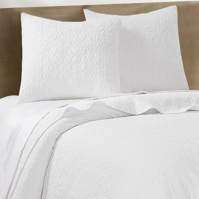 Emory White Euro Sham Set Of 2 - Levtex Home 1 Emory White Euro Sham Set Of 2 - Levtex Home
