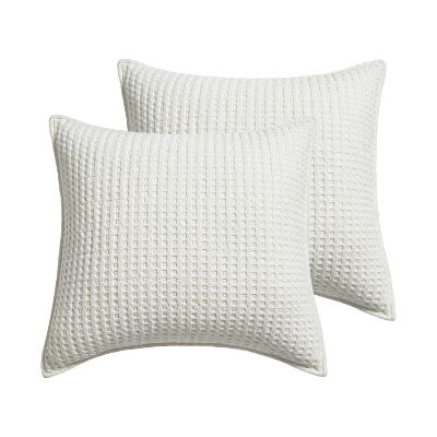Mills Waffle Euro Sham Set Of 2 - Levtex Home 6 Mills Waffle Euro Sham Set Of 2 - Levtex Home - Image 6