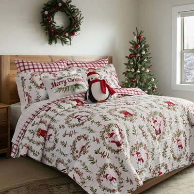 Pine & Plaid Euro Sham Set Of 2 - Levtex Home 2 Pine & Plaid Euro Sham Set Of 2 - Levtex Home - Image 2