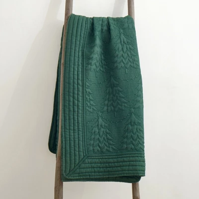 O Christmas Tree Quilted Throw - Levtex Home 2 O Christmas Tree Quilted Throw - Levtex Home - Image 2