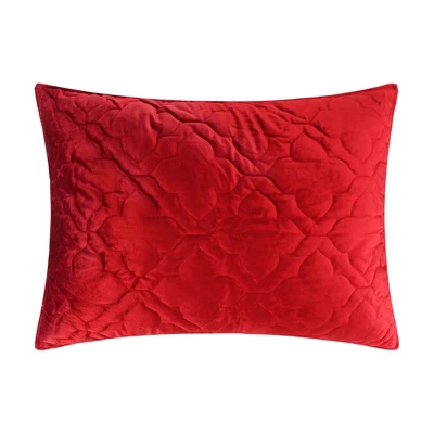 BH Caserta Velvet Red Sham - Levtex Home 4 BH Caserta Velvet Red Sham - Levtex Home - Image 4