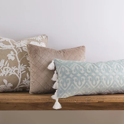 Cozette Diamond Decorative Pillow Beige - Levtex Home 1 Cozette Diamond Decorative Pillow Beige - Levtex Home