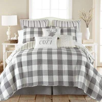 Camden Grey Euro Sham - Set Of 2 - Levtex Home 2 Camden Grey Euro Sham - Set Of 2 - Levtex Home - Image 2