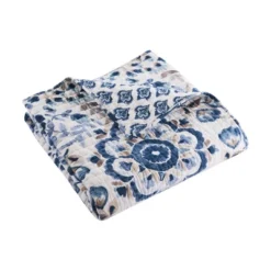 Lorrance Blue Quilted Throw - Levtex Home -Cozy Home Decor Shop GUEST 6c660952 108e 4ef4 8cb2 f65323441909