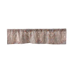Kasey Paisley Window Valance - Brown