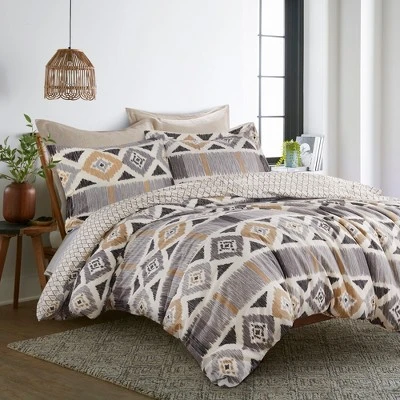 Santa Fe Duvet Set - Grey, Cream & Tan - Levtex Home 3 Santa Fe Duvet Set - Grey, Cream & Tan - Levtex Home - Image 3