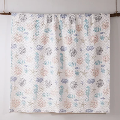 Blue Sea Quilt And Pillow Sham Set - Levtex Home 2 Blue Sea Quilt And Pillow Sham Set - Levtex Home - Image 2