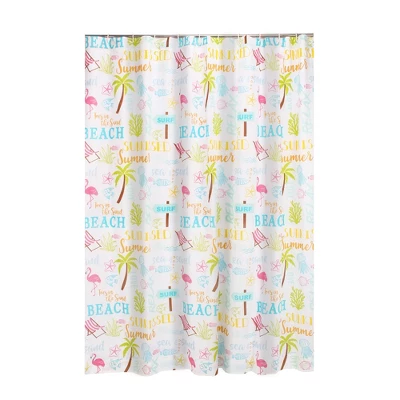 Beach Days Shower Curtain - One Shower Curtain - Levtex Home 2 Beach Days Shower Curtain - One Shower Curtain - Levtex Home - Image 2
