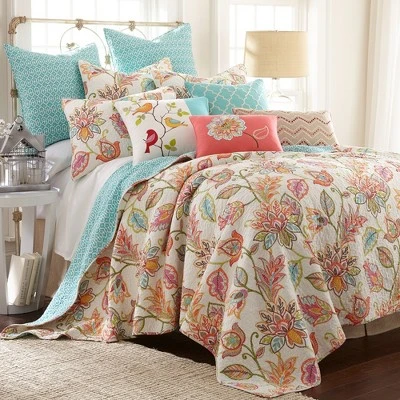Sophia Geometric Quilted Euro Sham - 2pk - Levtex Home 2 Sophia Geometric Quilted Euro Sham - 2pk - Levtex Home - Image 2