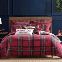 Spencer Plaid Flannel Duvet Cover Set - Levtex Home