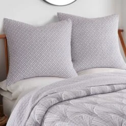 Wexford Grey Euro Sham Set - Two Euro Shams - Levtex Home