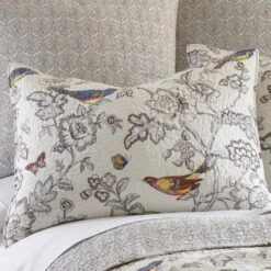 Mockingbird Toile Quilt And Pillow Sham Set - Levtex Home 9 Mockingbird Toile Quilt And Pillow Sham Set - Levtex Home -Cozy Home Decor Shop GUEST a7a8f9c0 e004 425c 87b7 4a97f7cb33c9