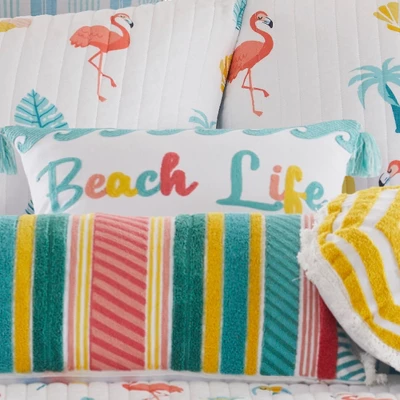 Summertime Beach Life Pillow- Levtex Home 2 Summertime Beach Life Pillow- Levtex Home - Image 2