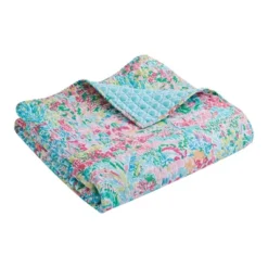Karola Floral Quilted Throw - Levtex Home -Cozy Home Decor Shop GUEST bc8c99ee 7cc8 4863 a088 c7ec786c3715
