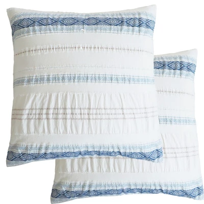 Pickford Blue Euro Sham Set Of 2 - Levtex Home 1 Pickford Blue Euro Sham Set Of 2 - Levtex Home