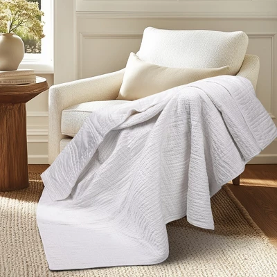 Cloud Waffle Quilted Throw - Levtex Home 9 Cloud Waffle Quilted Throw - Levtex Home - Image 9