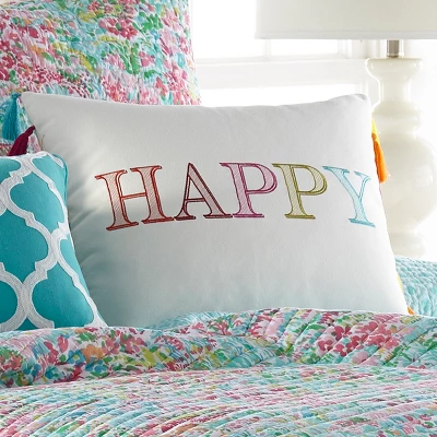 Karola Happy Decorative Pillow - Levtex Home 1 Karola Happy Decorative Pillow - Levtex Home
