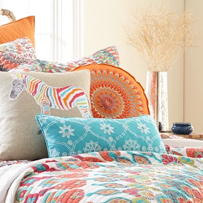 Mirage Green Woven Decorative Pillow - Levtex Home 3 Mirage Green Woven Decorative Pillow - Levtex Home - Image 3