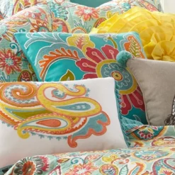 Palisades Floral Decorative Pillow Teal - Levtex Home