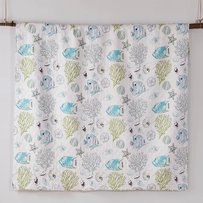 Biscayne Quilt Set - Teal, Green, Aqua - Levtex Home 3 Biscayne Quilt Set - Teal, Green, Aqua - Levtex Home - Image 3