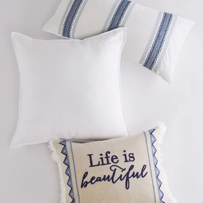 Riella Life Is Beautiful Decorative Pillow - Levtex Home 1 Riella Life Is Beautiful Decorative Pillow - Levtex Home